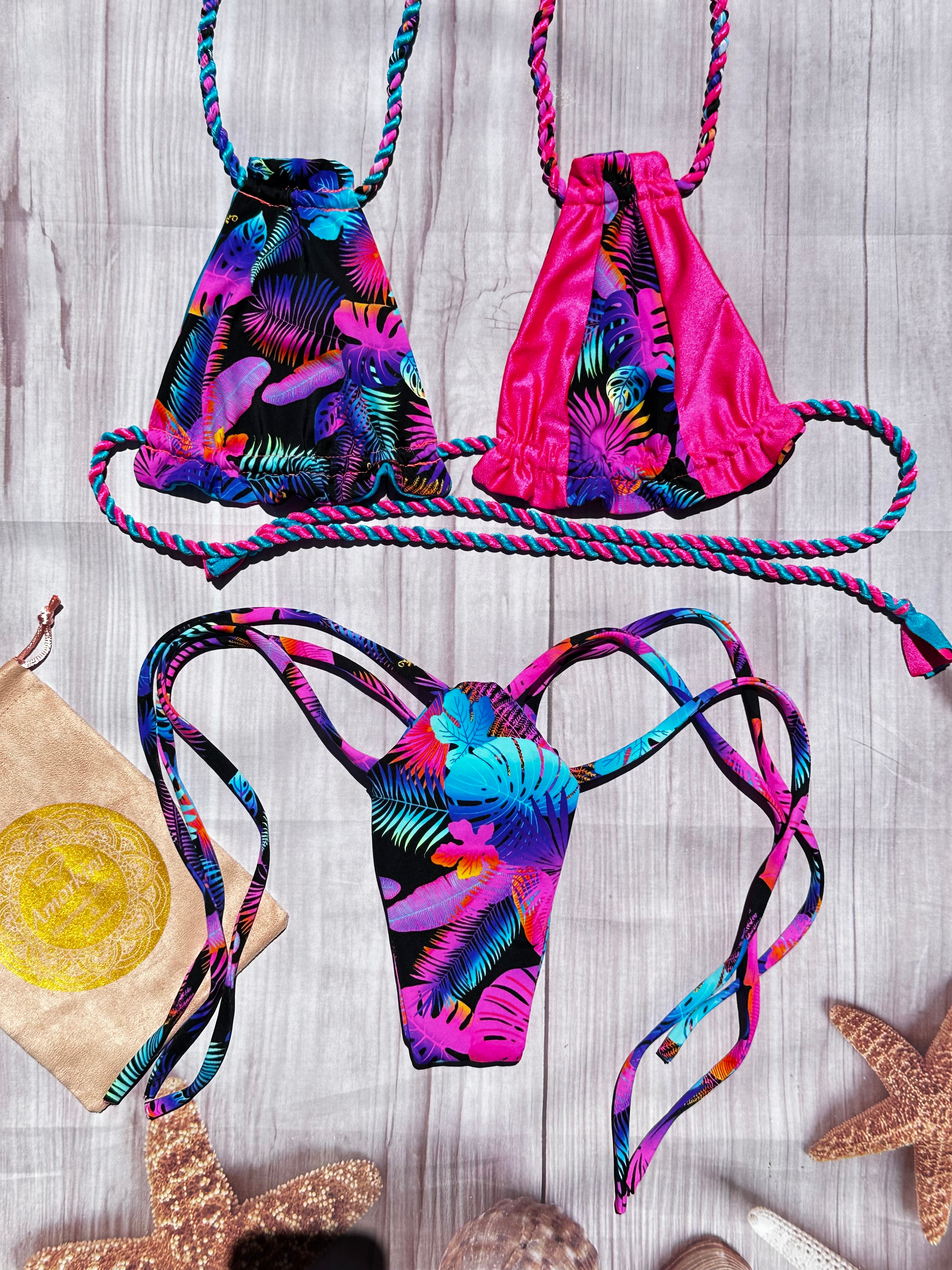 Trio Color Bikini Set