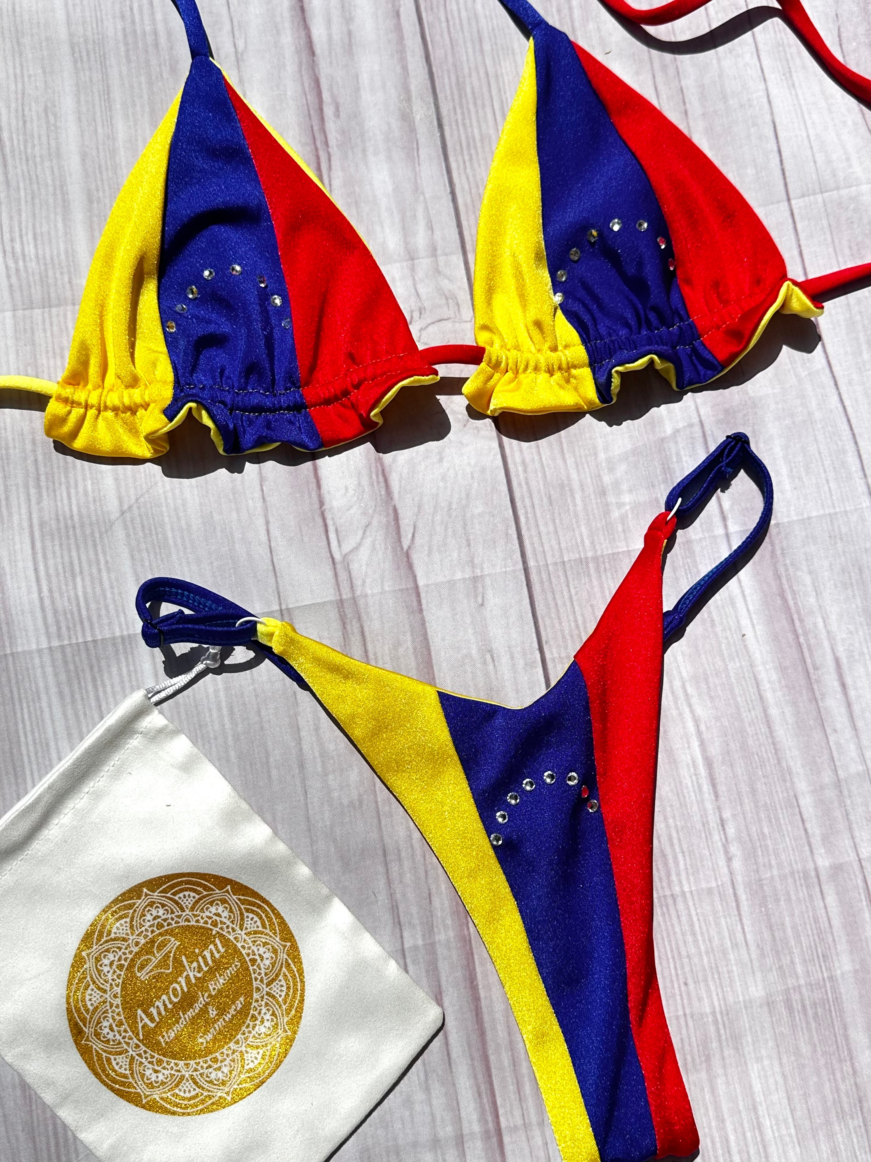 Trio Color Bikini Set