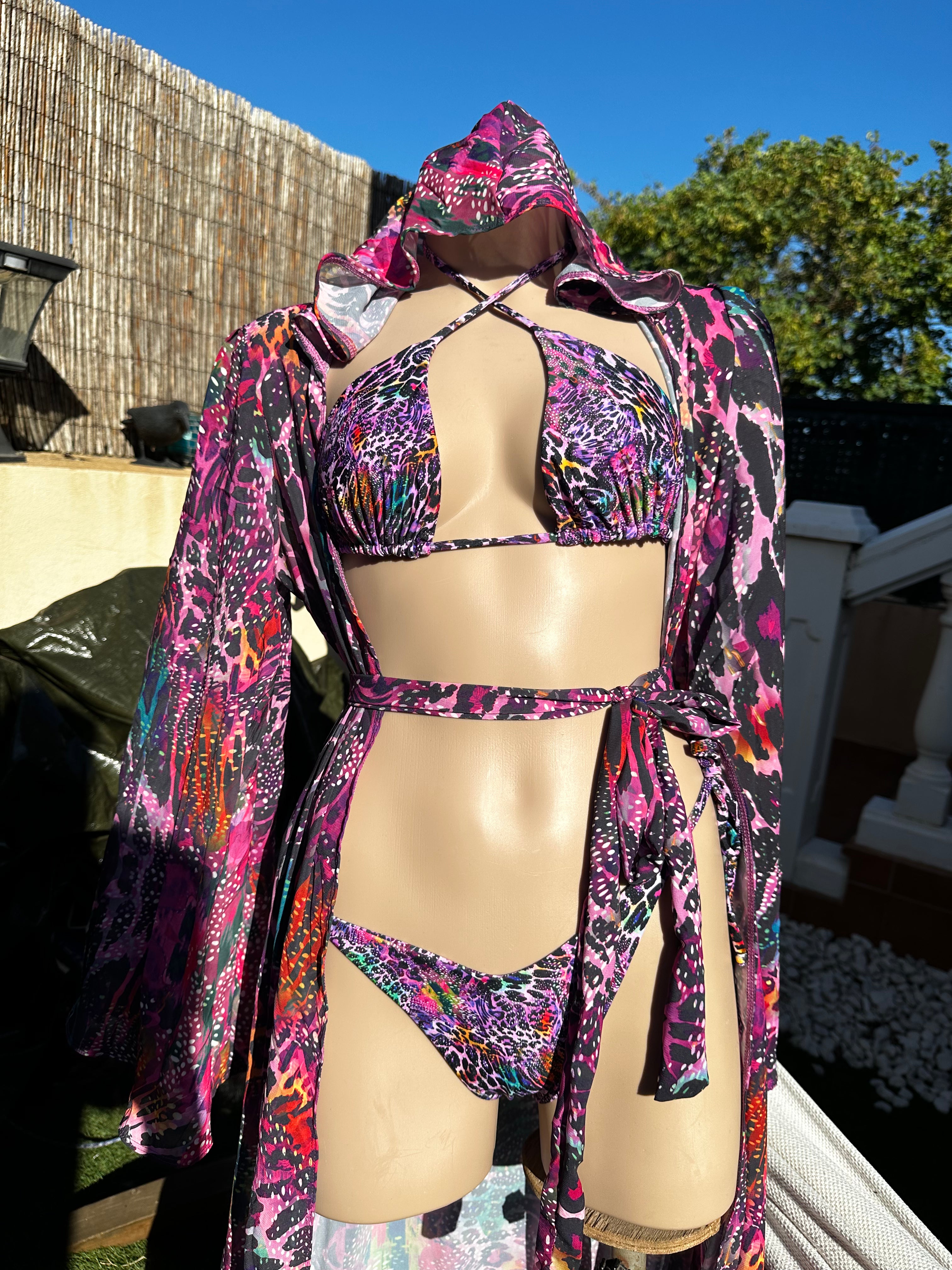 Kimono Largo Con Capucha
