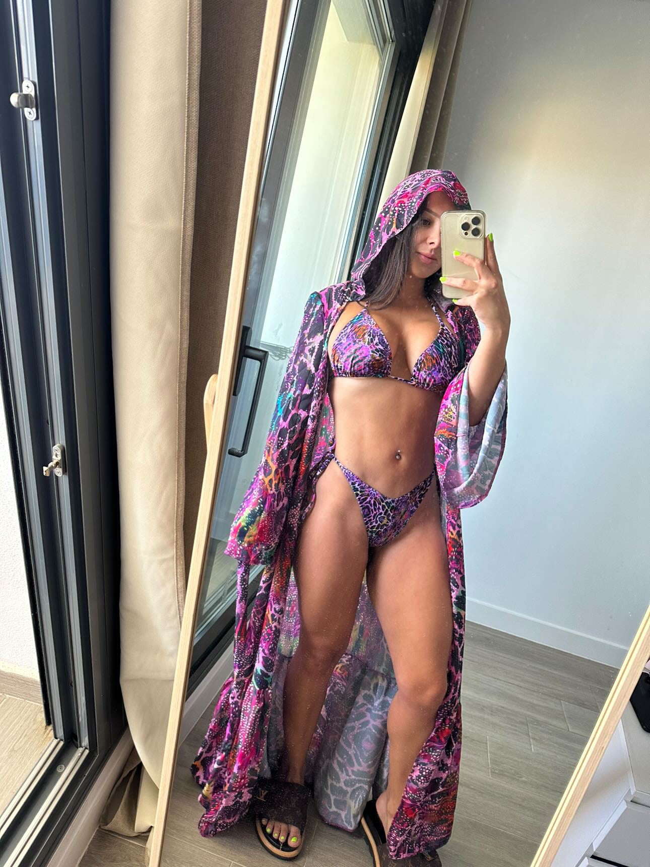 Kimono Largo Con Capucha
