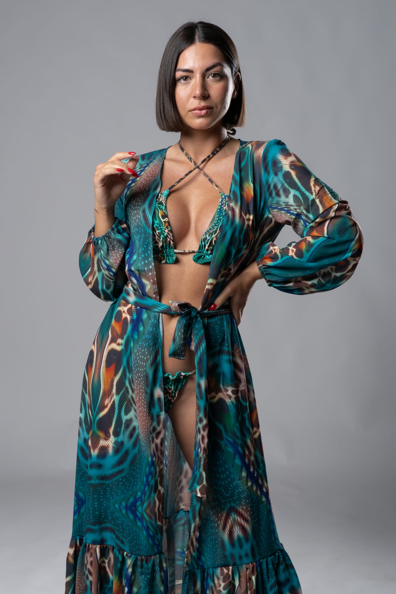 Kimono Largo Estampado